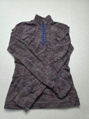 Lululemon Rulu Run Half-Zip Jacquard Top, size 4